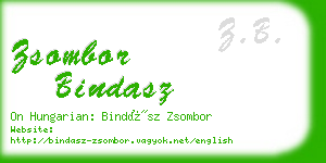 zsombor bindasz business card